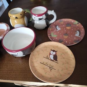 NEW 9PC Set of Fall Kitchen Dinnerware